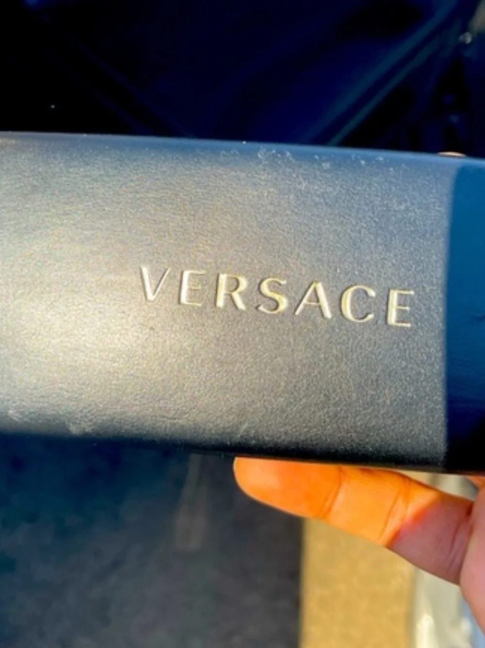 Versace Green and Yellow Patterned Round Sunglasses